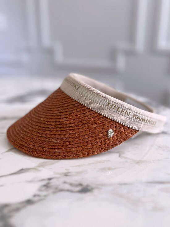 Helen Kaminski Accessories - NWT - Helen Kaminski Bianca Visor - Sunset w/ Natural Logo👒🌅